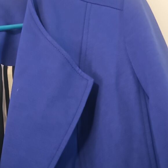 CHICO'S WOMAN BLAZER 2 BLUE - Picture 3 of 5